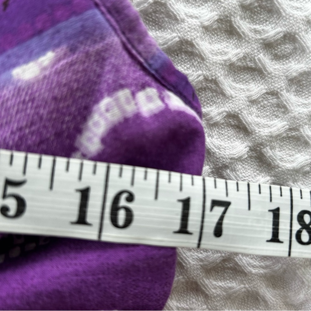 Vintage Purple Floral Midi Dress - Picture 9 of 10